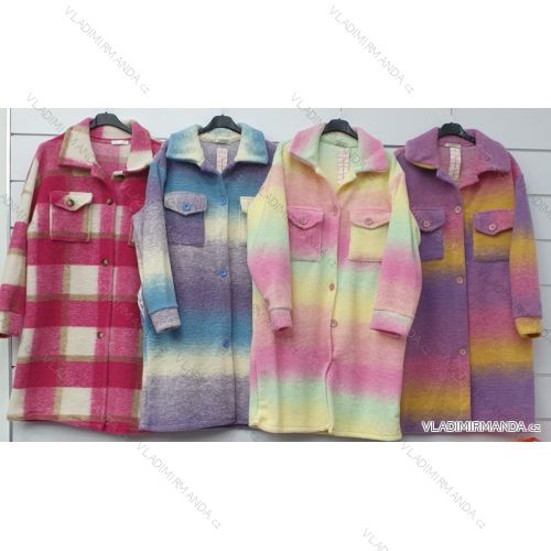 Kabát jarné dlhý dámsky (S / M / L ONE SIZE) TALIANSKÁ MÓDA IMWA21010