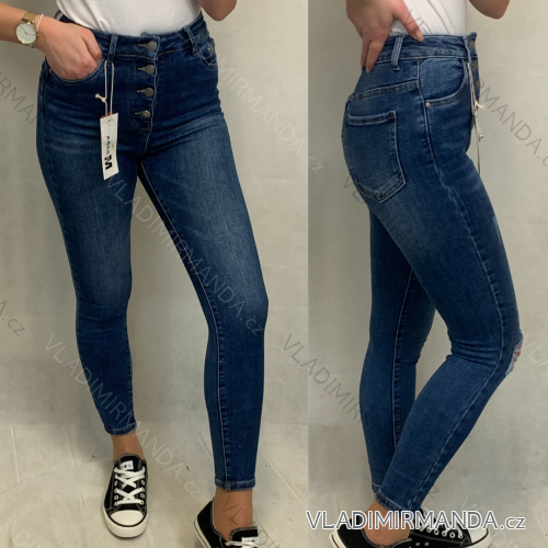 Nohavice rifle jeans dlhé push up dámske (XS-XL) M.SARA MA620S3978G-1