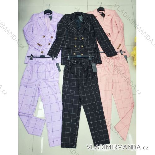 Súprava elegantné sako a nohavice dámska (S-XL) TALIANSKÁ MÓDA IMWD21782