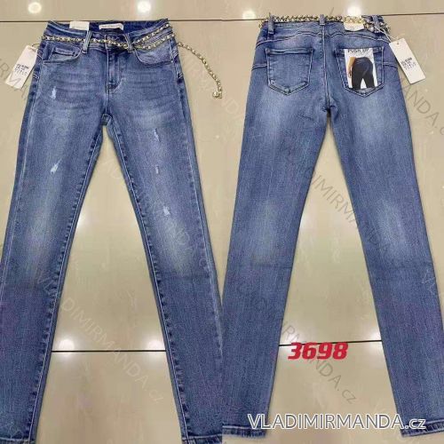 Rifle jeans push up dlhé dámske (XS-XL) RE-DRESS RED213698