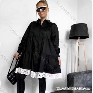 Šaty elegantné košeľové dlhý rukáv dámske (S / M ONE SIZE) TALIANSKÁ MÓDA IMWD21996