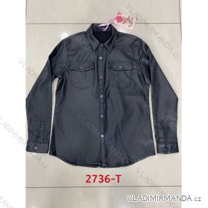 Bunda / Košele koženková dlhý rukáv dámska (XS-XL) RE-DRESS MA5212736-T