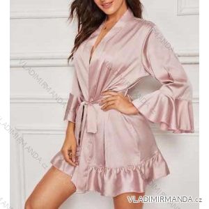 Župan tenký saténový dámsky (S / M ONE SIZE) TALIANSKÁ MÓDA IMWK21176