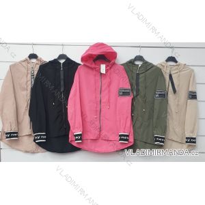 Bunda / Kabát jarné s kapucňou dámsky (S / M / L ONE SIZE) TALIANSKÁ MÓDA IMWA21028