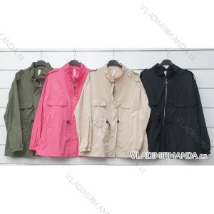 Bunda / Kabát jarné s kapucňou dámsky (S / M / L ONE SIZE) TALIANSKÁ MÓDA IMWA21030