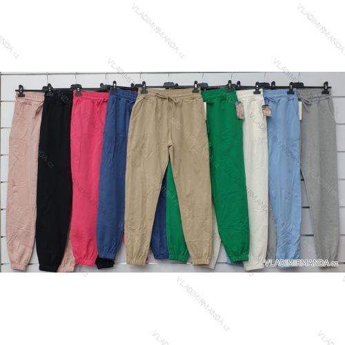 Nohavice bavlnené dlhé dámske (S / M ONE SIZE) TALIANSKÁ MÓDA IMWA21044