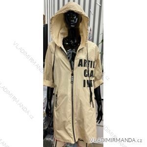 Kabát jarné s kapucňou dámsky (S / M / L ONE SIZE) TALIANSKÁ MÓDA IMWA21032
