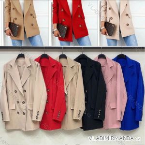 Kabát jarné elegantný dámsky (S / M / L ONE SIZE) TALIANSKÁ MÓDA IMWA21061