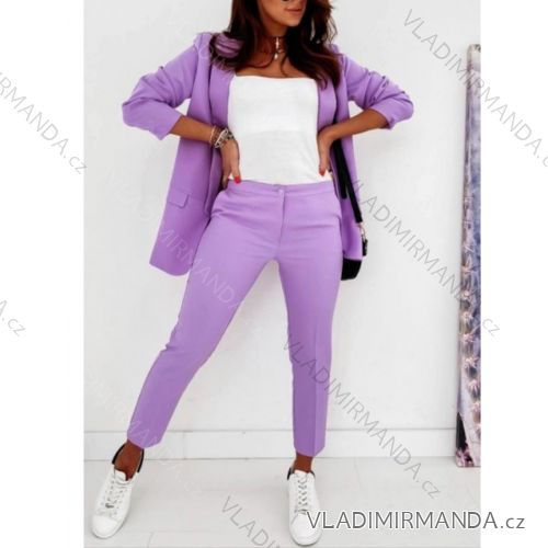 Súprava elegantné sako a nohavice dámska (S-XL) TALIANSKÁ MÓDA IMWA21070