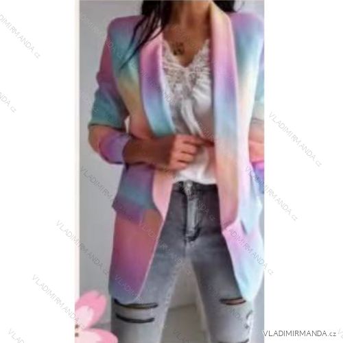 Sako elegantný dlhý rukáv dámske (S-XL) TALIANSKÁ MÓDA IMWL21044