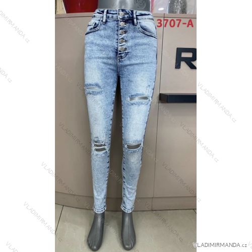 Rifle jeans dlhé vysoký pás dámske (XS-XL) RE-DRESS MA5213707-A