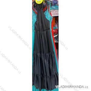 Šaty bez rukávov letné dlhé dámske (S / M ONE SIZE) TALIANSKÁ MÓDA IMM21364