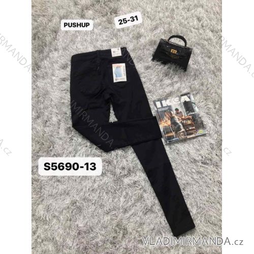 Rifle jeans push-up dlhé dámske (25-31) M.SARA MA521S5690-13