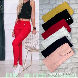 Nohavice jeans elegantné dlhé dámske (S-XL) TURECKÁ MÓDA TMWL211328