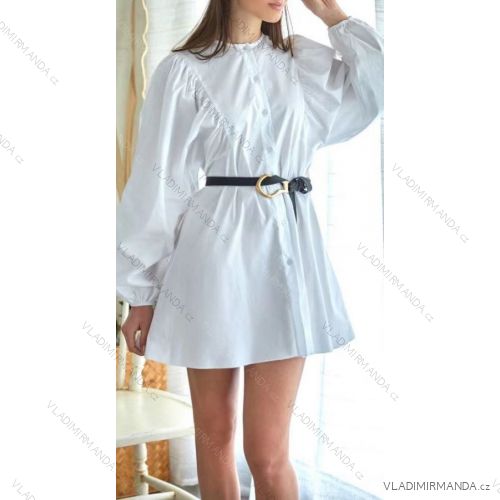 Šaty elegantné košeľové dlhý rukáv dámske (S / M / L ONE SIZE) TALIANSKÁ MÓDA IMWD211279