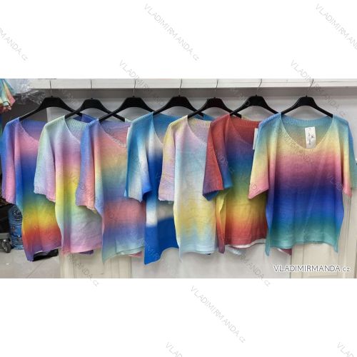 Sveter pletený tenký jarné dlhý rukáv dámsky (S / M ONE SIZE) TALIANSKÁ MÓDA IMWL21048