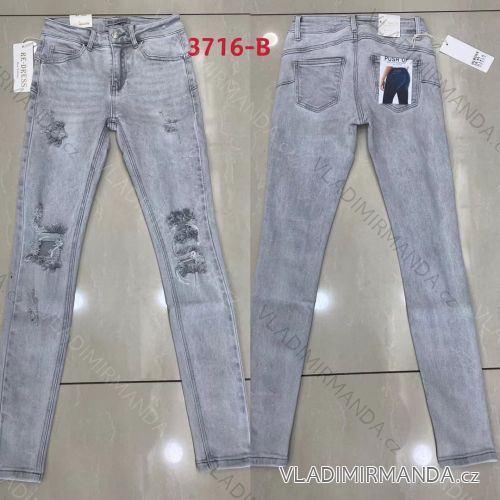 Rifle jeans push up dlhé dámske (XS-XL) RE-DRESS RED213716-B