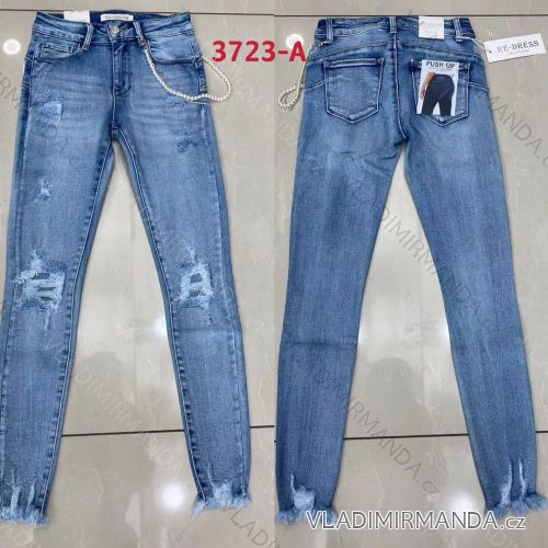 Rifle jeans push up dlhé dámske (XS-XL) RE-DRESS RED213723-A