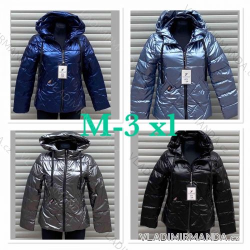 Bunda tenká jarná šušťáková s kapucňou dámska (M-3XL) POĽSKÁ MÓDA SSW211453