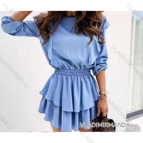 Šaty elegantné dlhý rukáv dámske (S / M ONE SIZE) TALIANSKÁ MÓDA IMWD211531