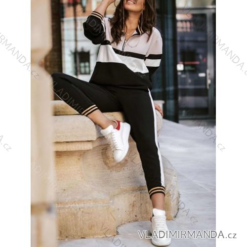Súprava mikina dlhý rukáv a tepláky dámska (S / M ONE SIZE) TURECKÁ MÓDA IMWK21280