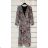 Šaty elegantné šifónové dlhý rukáv dámske (S / M ONE SIZE) TALIANSKÁ MÓDA IMWK21286