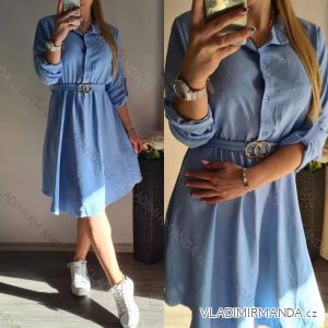 Šaty elegantné dlhý rukáv dámske (S / M ONE SIZE) TALIANSKÁ MÓDA IMWK21301