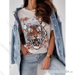 Tričko krátký rukáv dámské (S/M ONE SIZE) ITALSKÁ MÓDA IMM21414
