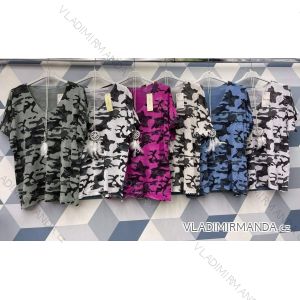 Tričko krátký rukáv dámské (L/XL ONE SIZE) ITALSKÁ MÓDA IMWD212141