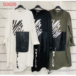 Šaty volnočasové dlouhý rukáv dámské (L/XL ONE SIZE) ITALSKÁ MÓDA IMWK2150626