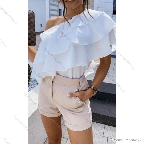 Halenka elegantní carmen dámská (S/M ONE SIZE) ITALSKÁ MÓDA IMWK21EB20491