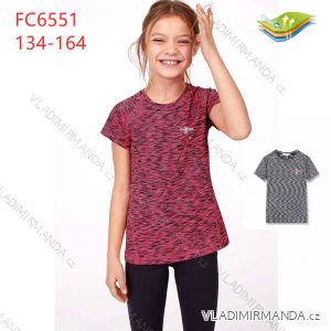 Tričko sportovní krátký rukáv dorost dívčí (134-164) KUGO FC6551