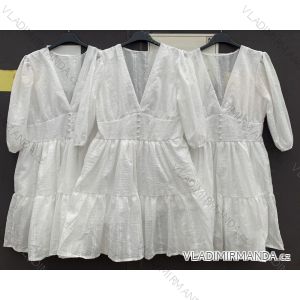 Šaty elegantné čipkované dlhý rukáv dámske (S / M ONE SIZE) TALIANSKÁ MÓDA IMWD212289