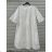 Šaty krajkové bavlnené 3/4 dlhý rukáv dámske (S / M ONE SIZE) TALIANSKÁ MÓDA IMWD212351