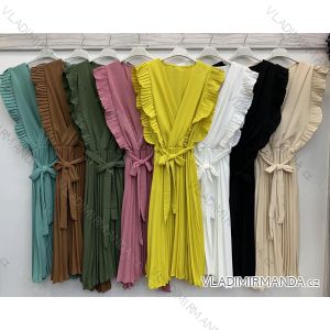 Šaty krátke letné šifónové bez rukávov dámske (S / M ONE SIZE) TALIANSKÁ MÓDA IMWD212370