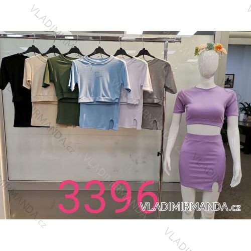 Súprava sukne a tričko dámske (S / M ONE SIZE) TALIANSKÁ MÓDA IM9213396