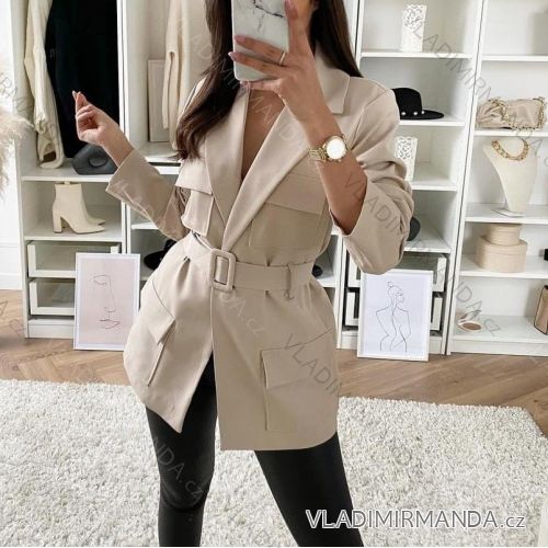 Sako elegantný dlhý rukáv dámske (S-XL) TALIANSKÁ MÓDA IMWD212433