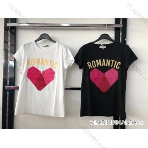 Tričko krátky rukáv dámske (S / M ONE SIZE) TALIANSKÁ MÓDA IM921234