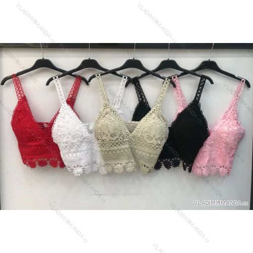 Top tielko letné čipkovaný dámsky (S / M ONE SIZE) TALIANSKÁ MÓDA IMWD212484