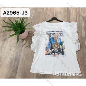 Tričko krátky rukáv dámske (S / M ONE SIZE) TALIANSKÁ MÓDA IMM21A2965-J3