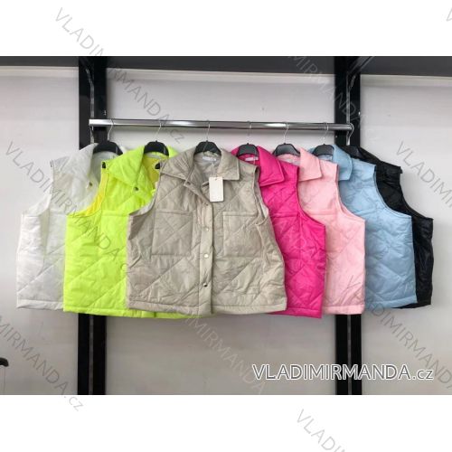 Vesta tenká jarná šušťáková dámska (S / M ONE SIZE) TALIANSKÁ MÓDA IMR21275