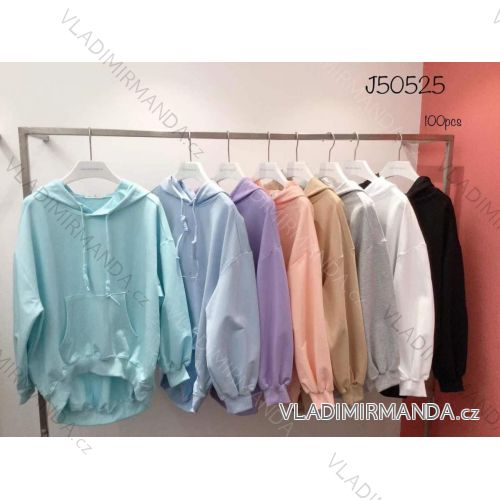 Mikina predĺžená dlhý rukáv dámska (S / M ONE SIZE) TALIANSKÁ MÓDA IMWD21J50525