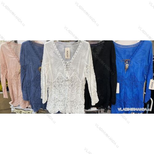 Tunika dlhý rukáv dámska (S / M ONE SIZE) TALIANSKÁ MÓDA IMWD212549