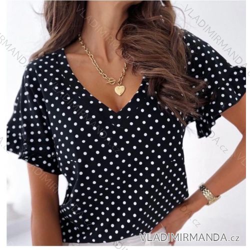 Tričko krátky rukáv dámske (S / M ONE SIZE) TALIANSKÁ MÓDA IMWG21095
