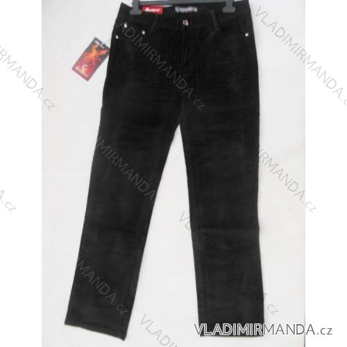 Nohavice menčestrové teplé dámske flaušová podšívka (30-38) SUN BIRD SR5679A