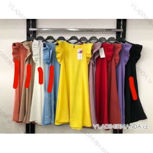 Šaty letné krátky rukáv dámske (S / M ONE SIZE) TALIANSKÁ MÓDA IMR21319