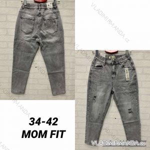Kalhoty riflové jeans 3/4 krátké trhané dámské (XS-M) M.SARA MRS213710