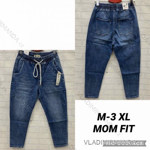 Kalhoty riflové jeans 3/4 krátké mom fit dámské (M-3XL) M.SARA MRS213713