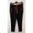 Tepláky slabé dámske (m-2xl) Benter 46851/DR M Čierno-ružová
