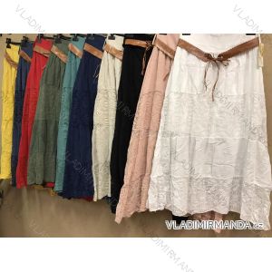 Sukňa dlhá s pásikom dámska (S / M ONE SIZE) TALIANSKÁ MÓDA IM421812